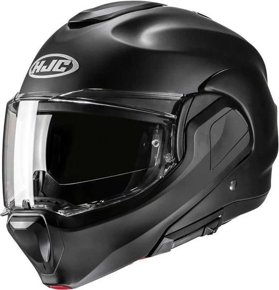 KASK HJC F100 KASK SEMI FLAT SİYAH 180 DERECE ÇENE AÇILIR ürün görseli 1