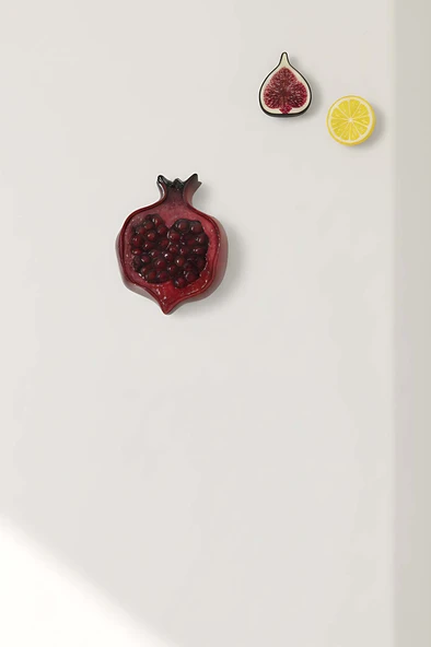 Nar Detaylı Dekoratif Magnet - Resim 2