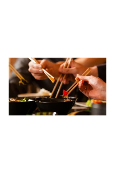 Bambu Ahşap Çin Çubukları - Bamboo Chopsticks - 5 Çift - Resim 2