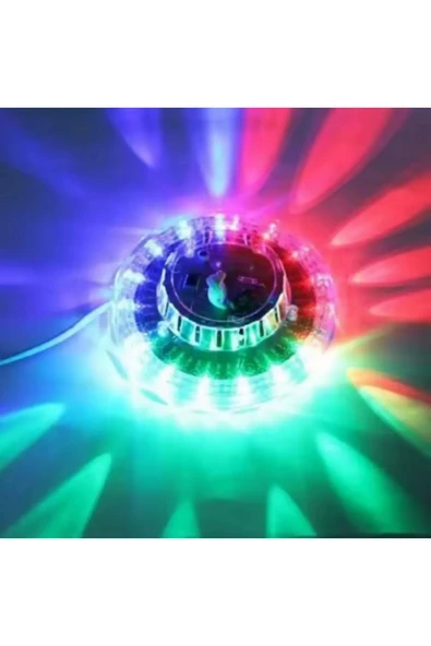Yılbaşı Led Rgb Sahne Işık Mini Renkli Dönen Bar Ev Partisi Dj Disko Etkili Işık Led ürün görseli 1
