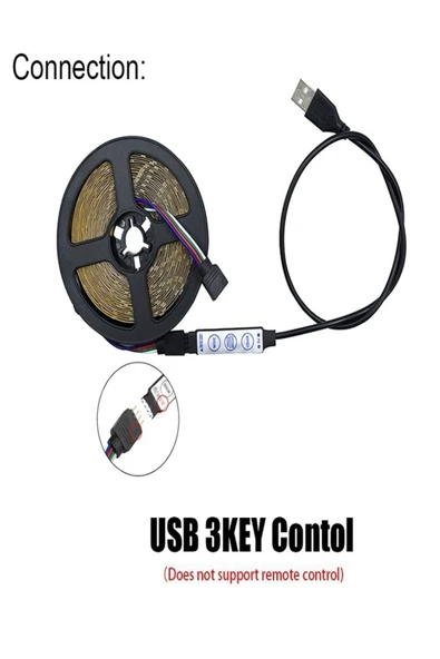 Yılbaşı Partileri Özel Günler Tv Üniteleri Sinema Salonları Için Usb Uçlu Şerit Led ürün görseli 1