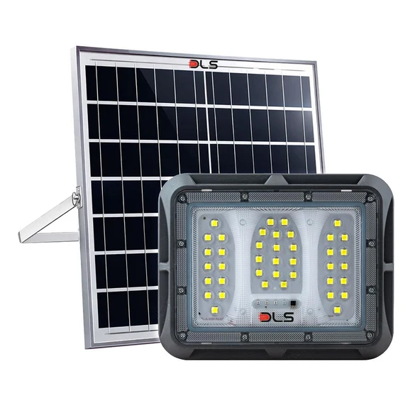 DLS 400W Güneş Enerjili Solar LED Projektör Harici Solar Panelli, 5 Metre Kablolu, Hareketli Konsollu 504-400-01 ürün görseli 1