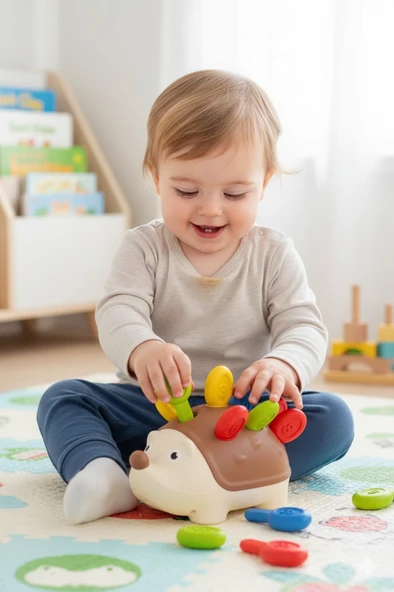 Renkli Kirpi Eğitici Bultak Zeka Oyunu ürün görseli 1