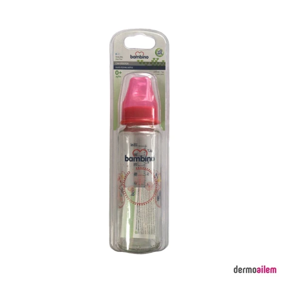 Bambino Cam Biberon 225 Ml Figürlü Kırmızı B012 ürün görseli 1