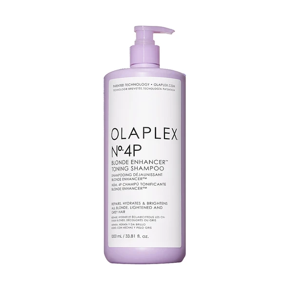 Olaplex Nº.4P Blonde Enhancer Toning Sarı Ton Nötrleştirici Mor Şampuan 1000 ml ürün görseli 1