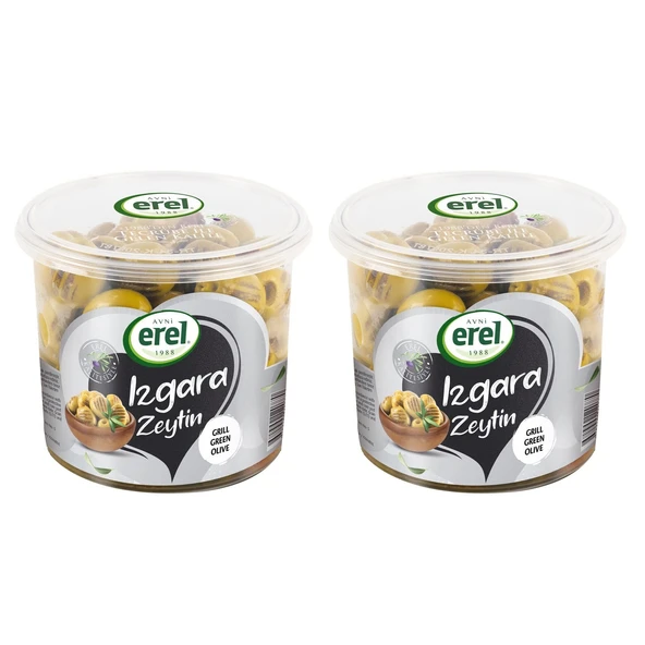 Avni Erel Izgara Yeşil Zeytin 400 gr x 2 Adet ürün görseli 1