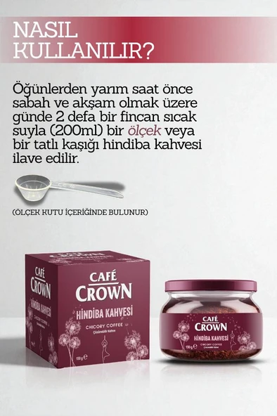 Cafe Crown Hindiba Kahvesi 150 gr - Resim 2
