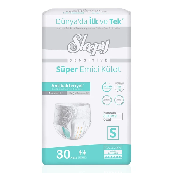 Sleepy Süper Emici Külot S-Small Beden 30 Adet ürün görseli 1