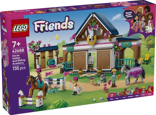 LEGO Friends 42688 Horse Stable and Riding Academy ürün görseli 1