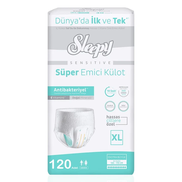 Sleepy Süper Emici Külot XL-Extra Large Beden 120 Adet ürün görseli 1