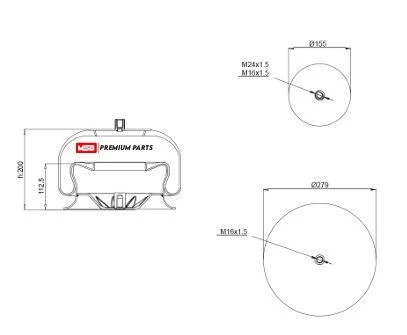 SUSPANSIYON KORUGU ÖN KOMPLE MERCEDES ACTROS MP2-3 9423204421 ürün görseli 1