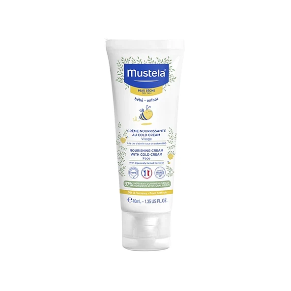 Mustela Nourishing Cream With Cold Cream Face Besleyici ve Koruyucu Yüz Kremi 40 ml ürün görseli 1