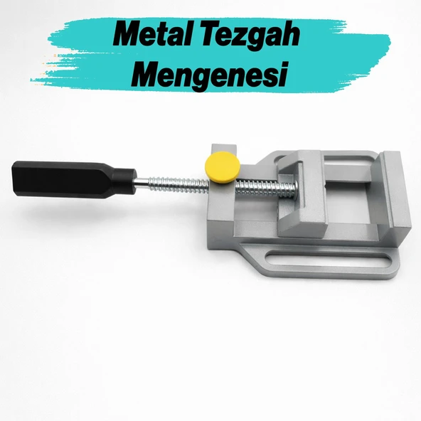 Metal Mengene Masaya Sabitlenebilir Güçlü Sıkma Mekanizmalı Profesyonel Atölye Hobi Kullanımı ürün görseli 1