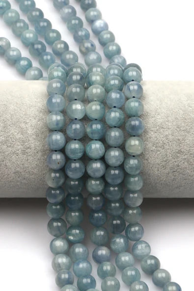 Kyanit Doğal Taş Dizi 8 mm Küre Kesim - DZ-0842 ürün görseli 1