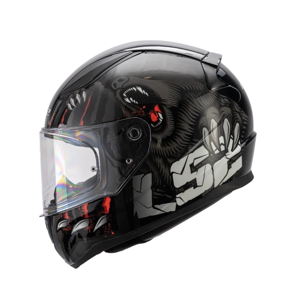 LS2 Rapid 2 Motor Kaskı Yeni Seri Claw Black (ECE 22.06) - Resim 3