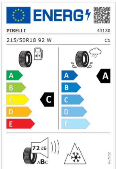 Pirelli Cinturato All Season SF3 215/50R18 92W M+S 3PMSF Otomobil 4 Mevsim Lastiği (Üretim Yılı: 2025) ürün görseli 1