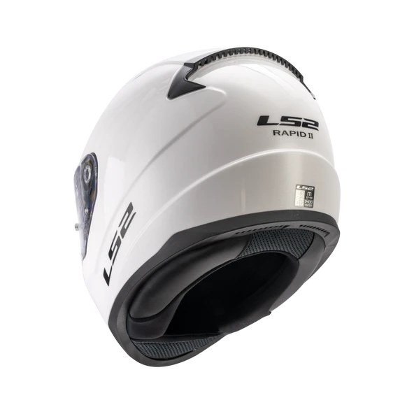 LS2 Rapid 2 Motor Kaskı Yeni Seri Beyaz (ECE 22.06 ) - Resim 3
