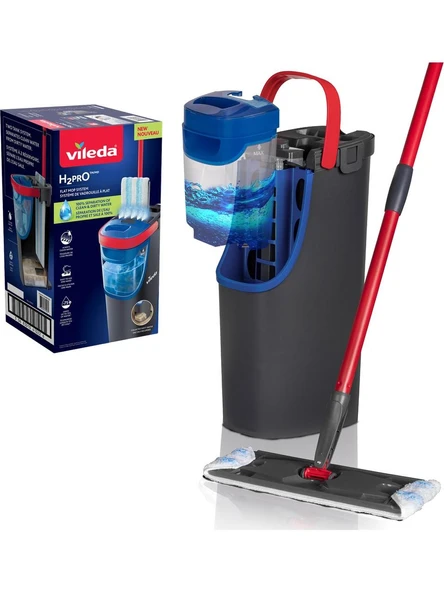 Vileda H2PrO Temizlik Seti, Kirli Su-Temiz Su Ayırımı, %100 Mikrofiber Mop ürün görseli 1