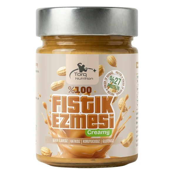 Torq Nutrition %100 Yer Fıstığı Ezmesi - Creamy 350 Gr ürün görseli 1