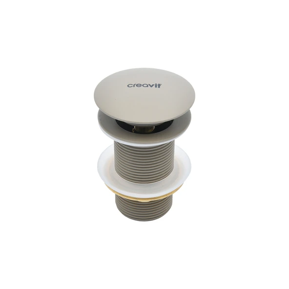 Creavit SF030.CCM Lavabo Sifon Başlığı Pop-up Taşmasız - Mat Cappuccino ürün görseli 1