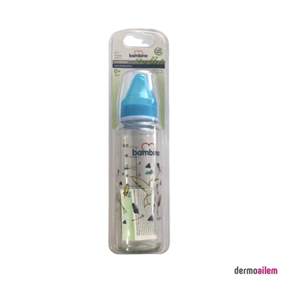 Bambino Cam Biberon 225 Ml Figürlü Mavi B012 ürün görseli 1