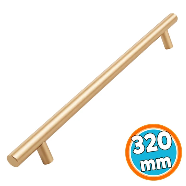 Soft Altın Metal Mobilya Mutfak Dolap Çekmece Dolabı Kulbu Kulpu Kulpları (1 Adet) 320mm ürün görseli 1