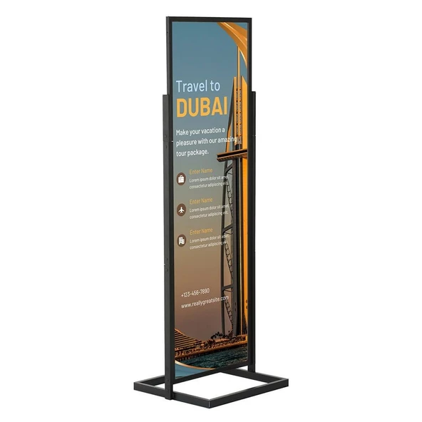 Eko Poster Pano 50x170cm Siyah ürün görseli 1