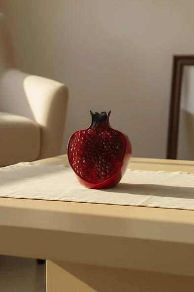Tekli Yarım Nar Dekoratif Obje - Resim 5