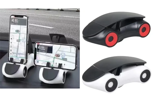 Araba Tasarımlı Araç İçi Telefon Tutucu 360 Dönebilen Ayarlı ürün görseli 1