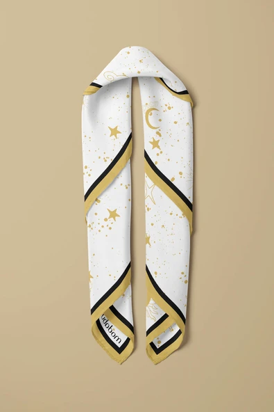 Modabutik Gold Star Bandana - Resim 4