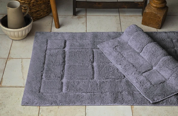 Bricks Antrasit Banyo Paspası 60x100 CM / 50X60 CM ürün görseli 1