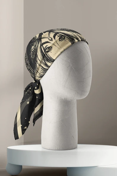 A34 Modabutik Başak Burcu Bandana - Resim 3