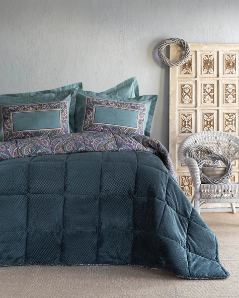 Çift Kişilik Harmony Green Softly Uyku Seti ürün görseli 1