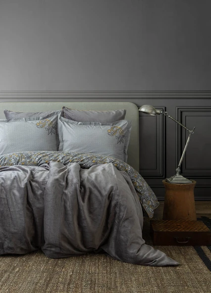 Çift Kişilik Antica Gray My Touch Nevresim Takımı ürün görseli 1