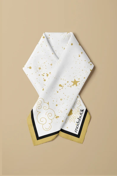 Modabutik Gold Star Bandana - Resim 6