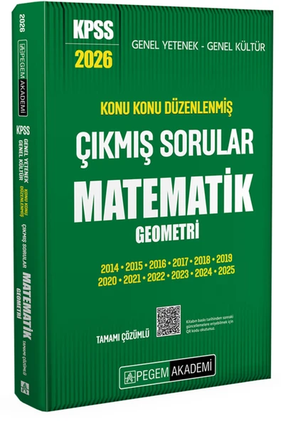 Pegem Matematik Geometri KPSS ÇIKMIŞ SORULAR ürün görseli 1