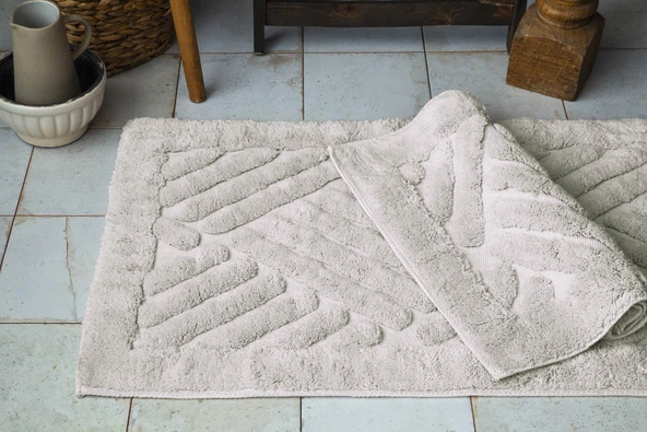 Tiles Ekru Banyo Paspası 60x100 CM / 50X60 CM ürün görseli 1