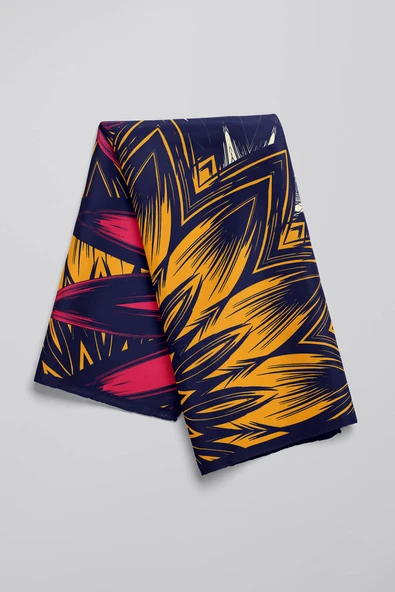 B47 Modabutik Çiçek Desenli Bandana - Resim 6