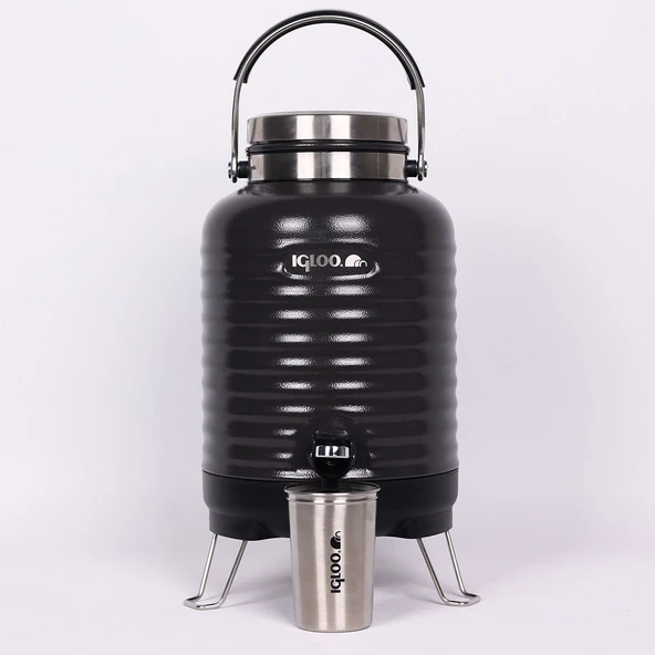 Igloo Family Barrel Termos 5 Litre-SİYAH - Resim 8