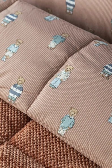 Tek Kişilik Teddy Somon Softly Uyku Seti - Resim 4