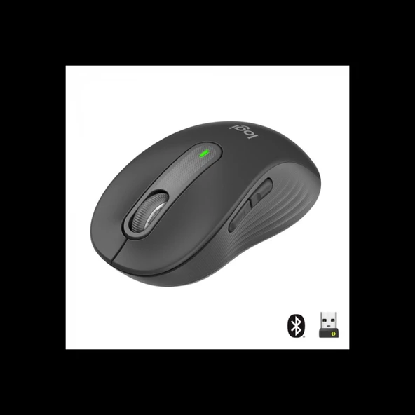 LOGITECH 910-006253, M650 Signature, Siyah, Sağ El, USB Nano 2,4G Kablosuz, 4000dpi, Optik, 5 Tuşlu, 24ay Pil Ömrü, Sess ürün görseli 1