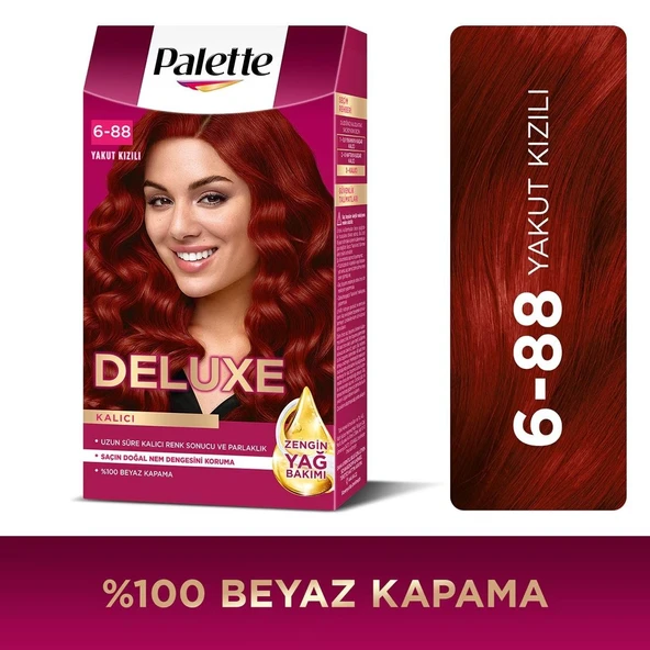 Palette Deluxe Saç Boyası 6.88 Yakut Kızıl ürün görseli 1