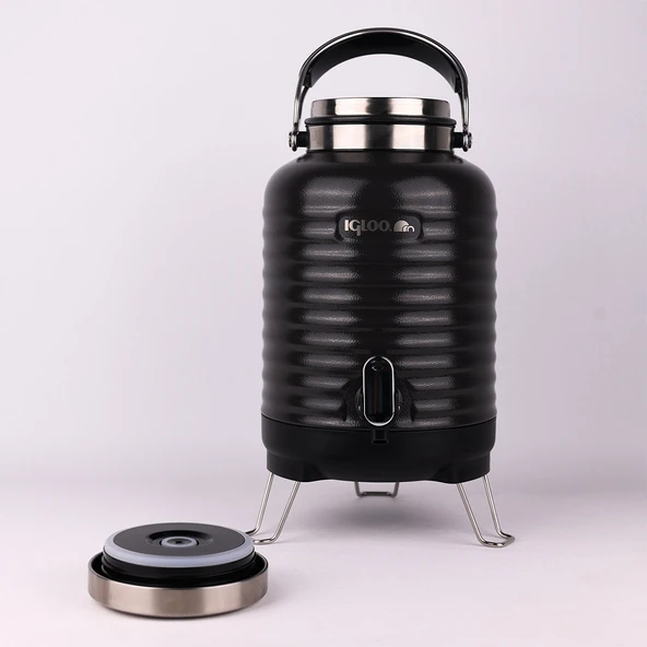 Igloo Family Barrel Termos 5 Litre-SİYAH - Resim 3