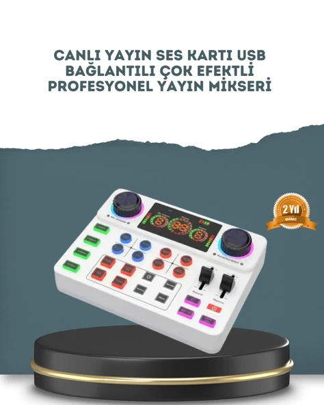 Gürültü Engelleme Özellikli Canlı Yayın Ses Kartı ürün görseli 1