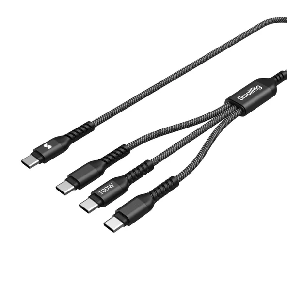 SmallRig 5079 3'ü 1 arada USB-C Güç Kablosu (120cm) - Resim 2