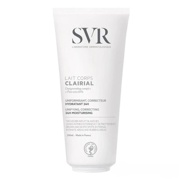 Svr Lait Corps Clairial Unifying Correcting 24H Moisturising 200 ml ürün görseli 1