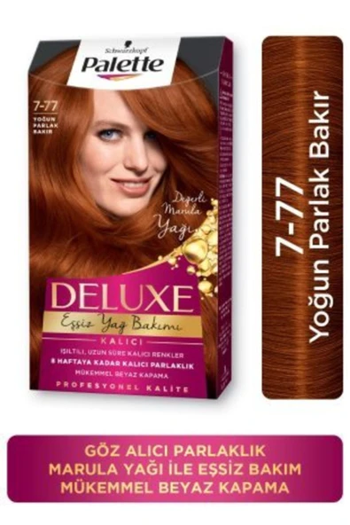 Palette Deluxe Saç Boyası 7.77 Yoğun Parlak Bakır ürün görseli 1