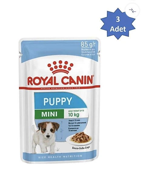 Royal Canin Mini Puppy 85 gr 3'lü Küçük Irk Yavru Köpek Yaş Maması ürün görseli 1