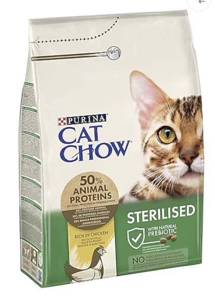 Cat Chow Sterilised Tavuklu 3 kg Yetişkin Kedi Maması ürün görseli 1