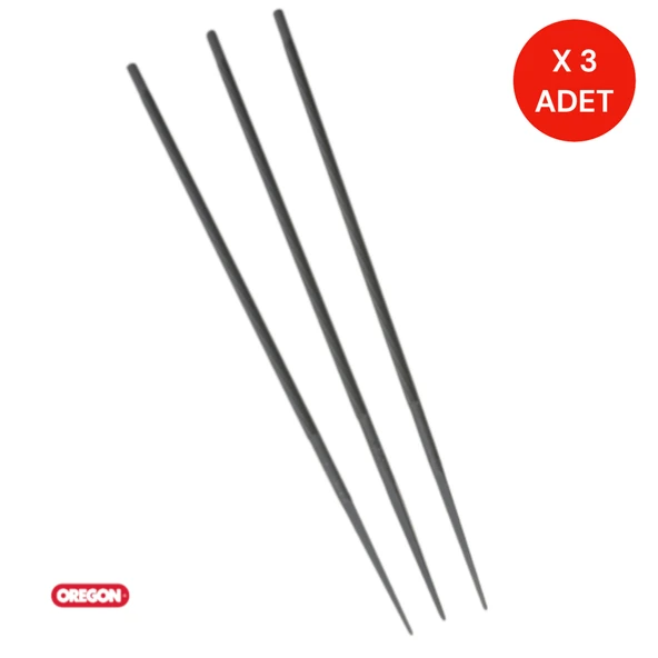 Oregon Zincir Eğesi 7/32” 5.5 mm 3’lü Paket – Motorlu Testere Zincir Bileme Eğesi ürün görseli 1
